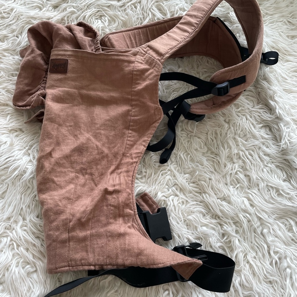 Raw umber happy baby carrier